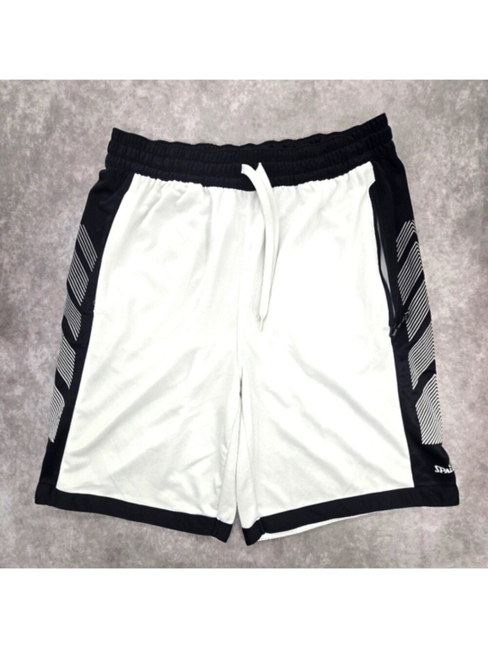Spalding Black and White Athletic Basketball Shorts